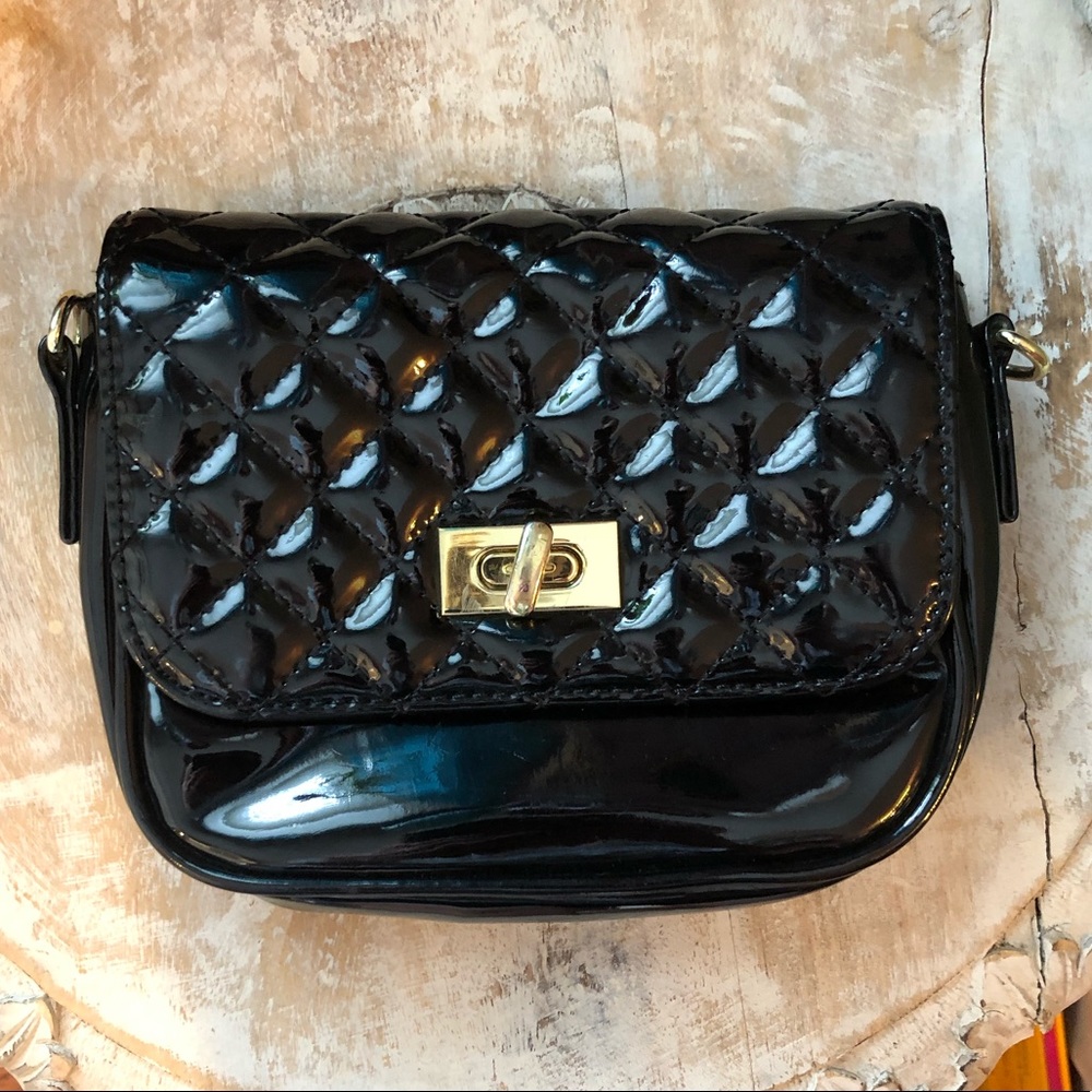 Patent leather Steve Madden clutch